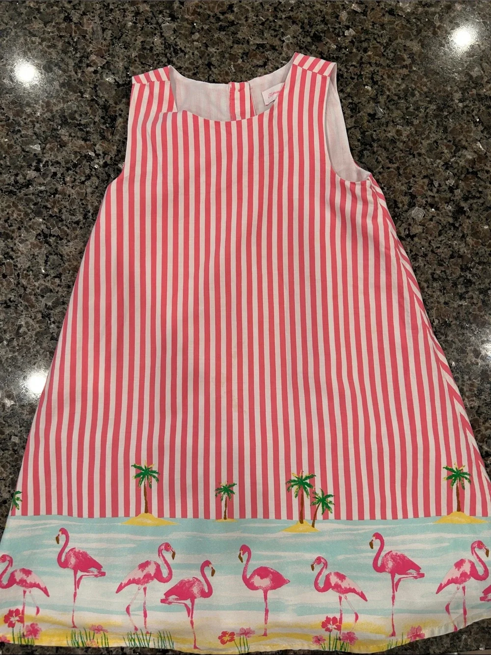 Tommy Bahama Pink and White Stripe Flamingo Nightgown